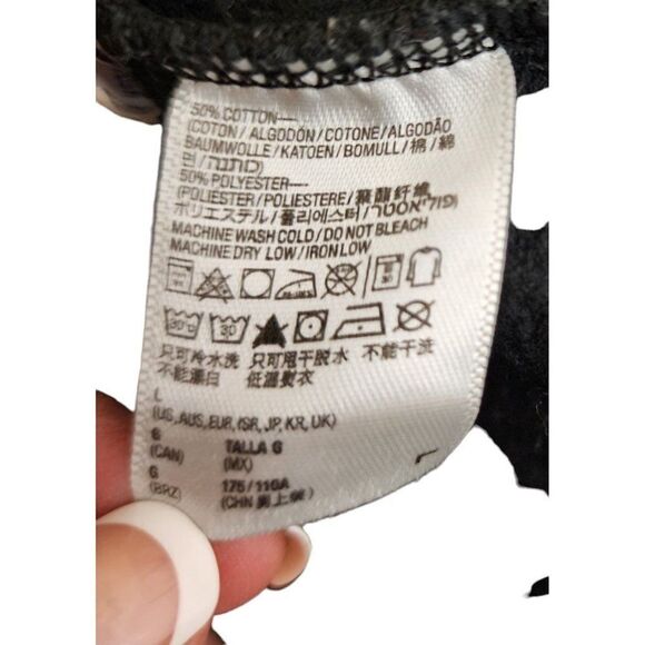 Life Is Beautiful Festival Full Zip Up Hoodie Sweatshirt Mens Size L Black Love - Picture 5 of 6